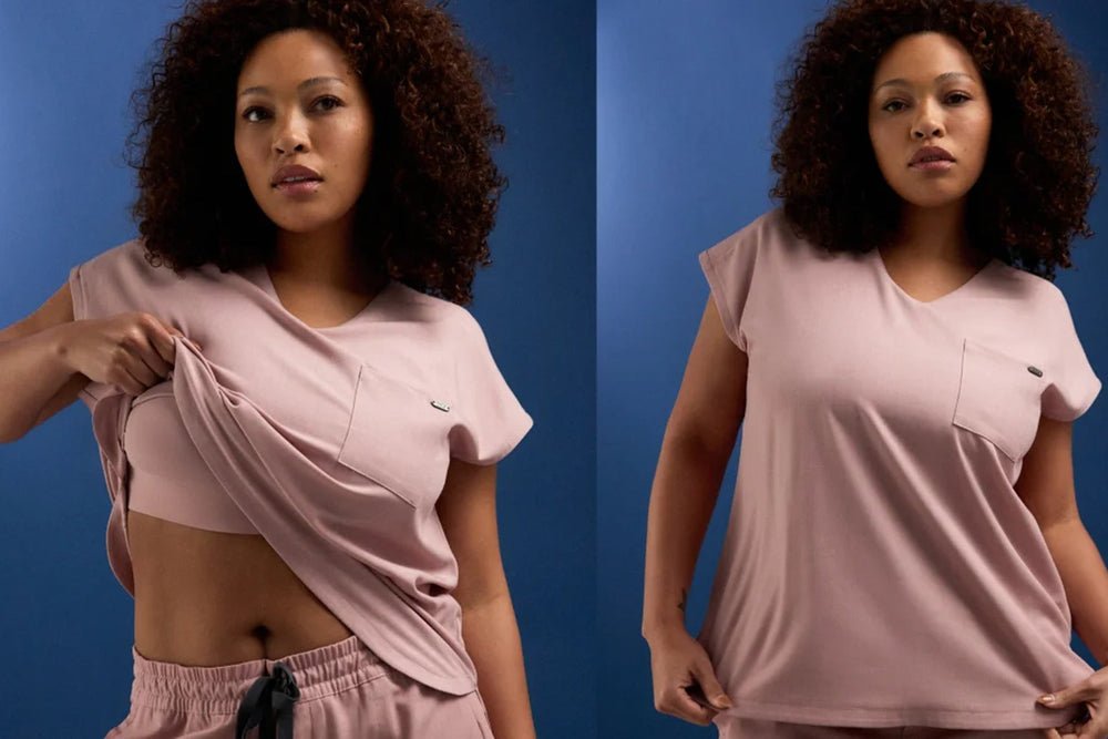 Built-In Bra Scrub Tops vs. Sports Bras: Which Is Better for Nurses?